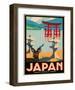 Japanese Government Railways - Hakone Shrine, Lake Ashi, Japan-Pieter Irwin Brown-Framed Giclee Print