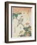 Japanese Grosbeak and Four-O'Cloks, C. 1833-Katsushika Hokusai-Framed Giclee Print