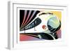 Japanese High Speed Train-David Chestnutt-Framed Giclee Print