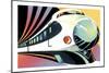 Japanese High Speed Train-David Chestnutt-Mounted Premium Giclee Print