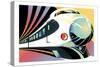 Japanese High Speed Train-David Chestnutt-Stretched Canvas