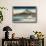 Japanese House and Volcano-null-Framed Stretched Canvas displayed on a wall