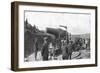 Japanese Howitzer Battery before Port Arthur, Russo-Japanese War, 1904-5-null-Framed Giclee Print