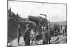 Japanese Howitzer Battery before Port Arthur, Russo-Japanese War, 1904-5-null-Mounted Giclee Print