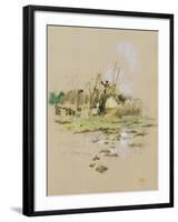 Japanese Huts, C.1891-Robert Frederick Blum-Framed Giclee Print