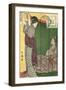 Japanese Illustration, Two Geishas-null-Framed Art Print