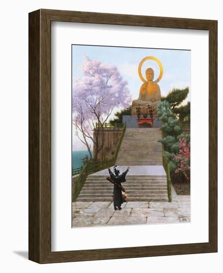 Japanese Imploring a Divinity-Jean Leon Gerome-Framed Giclee Print