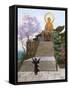 Japanese Imploring a Divinity-Jean Leon Gerome-Framed Stretched Canvas