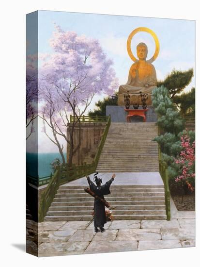 Japanese Imploring a Divinity-Jean Leon Gerome-Stretched Canvas