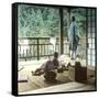 Japanese Interior, 1900-1905-Leon, Levy et Fils-Framed Stretched Canvas