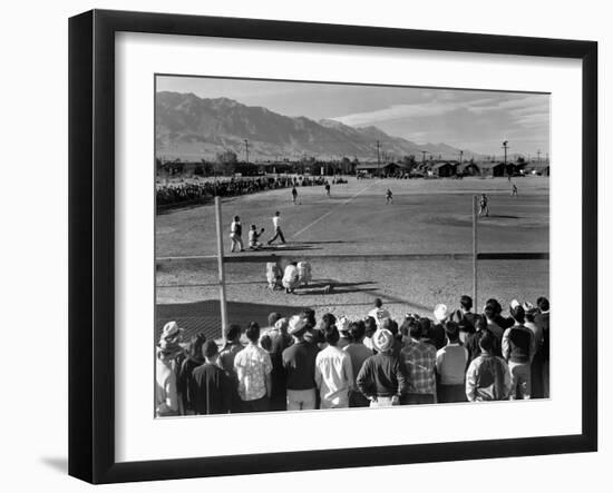 Japanese Internment, 1943-Ansel Adams-Framed Giclee Print