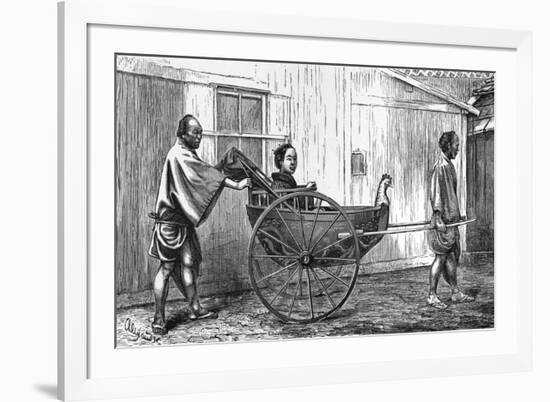 Japanese Jinrickshaw-null-Framed Premium Giclee Print