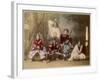 Japanese Kabuki Theatre with Actors Wearing Elaborate Make-Up and Costumes-null-Framed Photographic Print