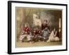 Japanese Kabuki Theatre with Actors Wearing Elaborate Make-Up and Costumes-null-Framed Photographic Print