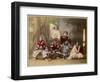 Japanese Kabuki Theatre with Actors Wearing Elaborate Make-Up and Costumes-null-Framed Photographic Print