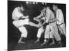 Japanese Karate Student Breaking Boards with Kick-John Florea-Mounted Photographic Print