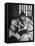 Japanese Karate Student Breaking Boards with Punch-John Florea-Framed Stretched Canvas