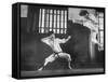 Japanese Karate Students Demonstrating Fighting-John Florea-Framed Stretched Canvas