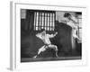 Japanese Karate Students Demonstrating Fighting-John Florea-Framed Photographic Print