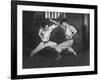 Japanese Karate Students Demonstrating Fighting-null-Framed Photographic Print