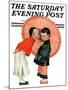 "Japanese Kiss," Saturday Evening Post Cover, January 16, 1926-Henry Soulen-Mounted Giclee Print