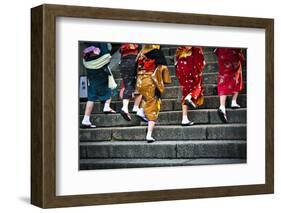 Japanese Ladies in Traditional Dress-Neale Cousland-Framed Photographic Print