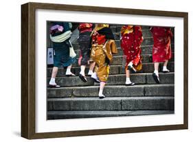 Japanese Ladies in Traditional Dress-Neale Cousland-Framed Photographic Print