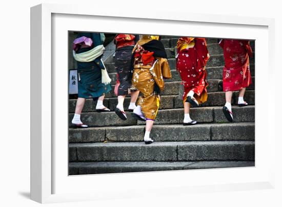 Japanese Ladies in Traditional Dress-Neale Cousland-Framed Photographic Print