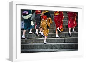 Japanese Ladies in Traditional Dress-Neale Cousland-Framed Photographic Print