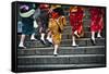 Japanese Ladies in Traditional Dress-Neale Cousland-Framed Stretched Canvas