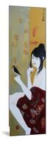 Japanese Lady with Bird, 2015-Susan Adams-Mounted Giclee Print