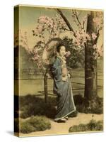 Japanese Lady-null-Stretched Canvas