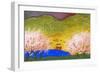 Japanese Lake-John Newcomb-Framed Giclee Print