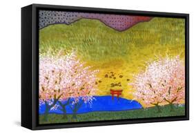 Japanese Lake-John Newcomb-Framed Stretched Canvas