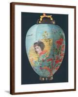 Japanese Lantern, Christmas Card-null-Framed Giclee Print