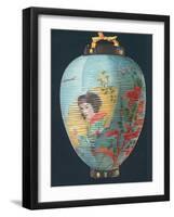 Japanese Lantern, Christmas Card-null-Framed Giclee Print