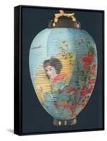 Japanese Lantern, Christmas Card-null-Framed Stretched Canvas