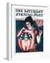 "Japanese Lantern," Saturday Evening Post Cover, June 28, 1924-Katherine R. Wireman-Framed Giclee Print