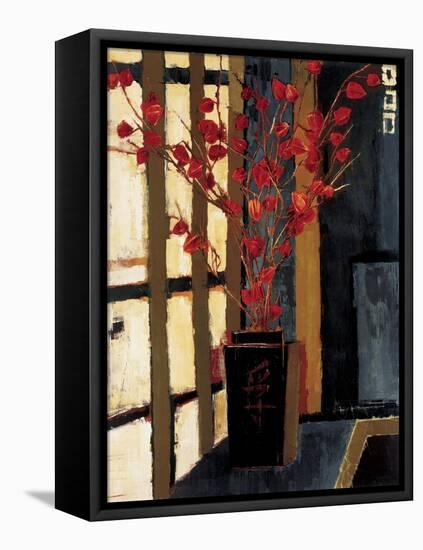 Japanese Lanterns-Liz Jardine-Framed Stretched Canvas