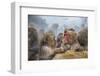 Japanese Macaques (Snow Monkeys) (Macata Fuscata), Japan-Andrew Sproule-Framed Photographic Print