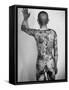 Japanese Man with Tattoos-Alfred Eisenstaedt-Framed Stretched Canvas