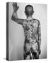 Japanese Man with Tattoos-Alfred Eisenstaedt-Stretched Canvas