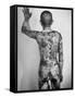 Japanese Man with Tattoos-Alfred Eisenstaedt-Framed Stretched Canvas