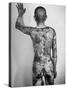 Japanese Man with Tattoos-Alfred Eisenstaedt-Stretched Canvas