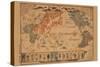 Japanese Map of the World; People of Many Nations-null-Stretched Canvas