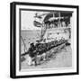 Japanese Marines Drilling on Board the Warship Mikasa, Russo-Japanese War, 1904-5-null-Framed Giclee Print