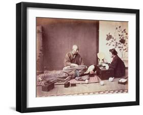 Japanese Masseur, c.1890-Felice Beato-Framed Giclee Print