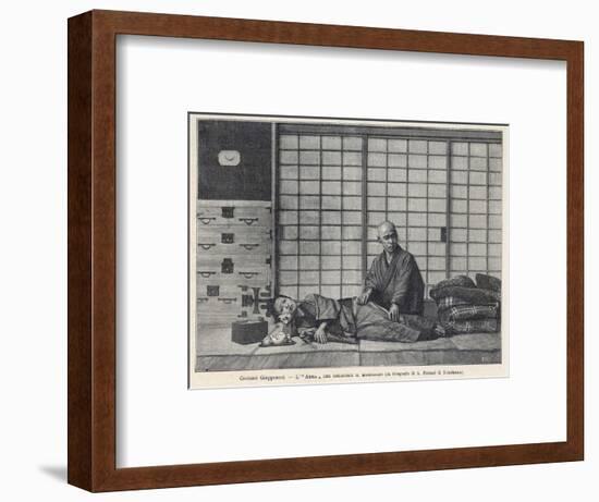 Japanese Masseur-null-Framed Art Print