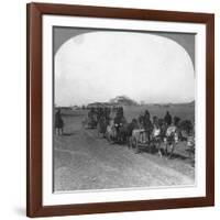 Japanese Military Transportation Train, Manchuria, 1906-null-Framed Giclee Print