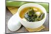 Japanese Miso Soup with Tofu and Seaweed-Olga Krig-Mounted Photographic Print